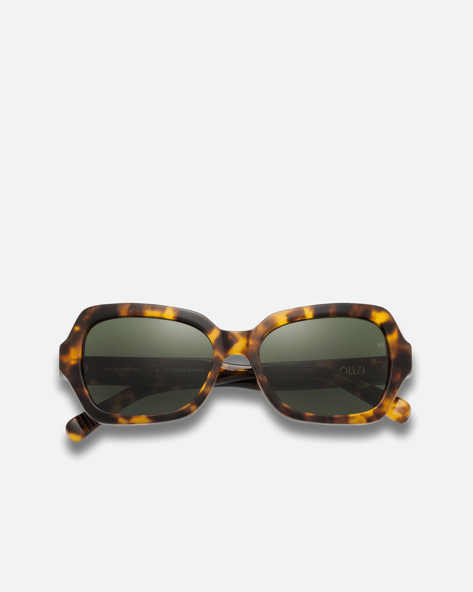 ANANAS Bio-Acetate  Oval Sunglasses for Men & Women | Honey Speckle (Havana)| Sunnies Collection | OLLU