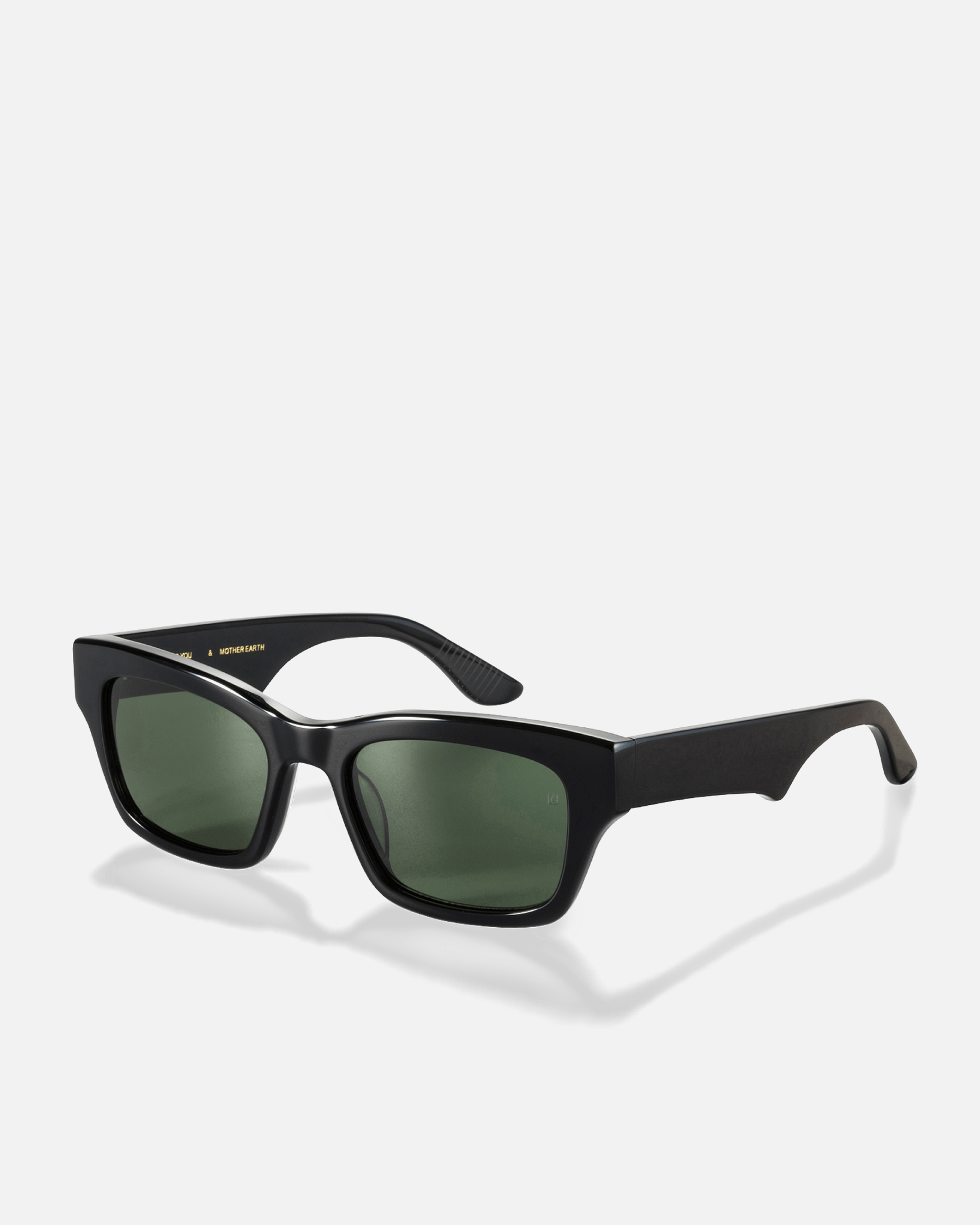 AUBERGINE Bio-Acetate Wayfarer Frame Sunglasses for Men & Women | Black | Sunnies Collection | OLLU