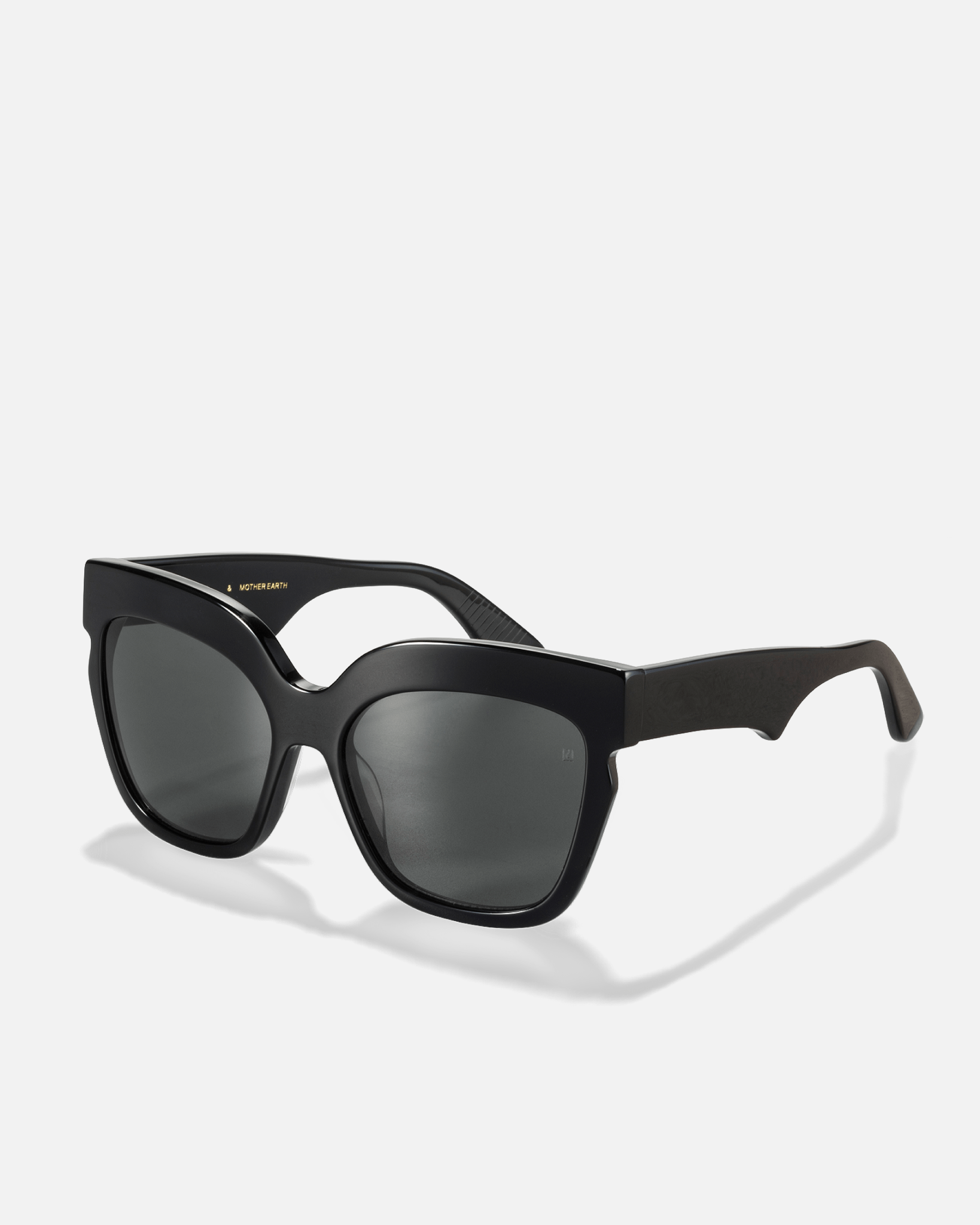 PAPAYA Bio-Acetate Oversized Sunglasses for Men & Women | Black | Sunnies Collection | OLLU