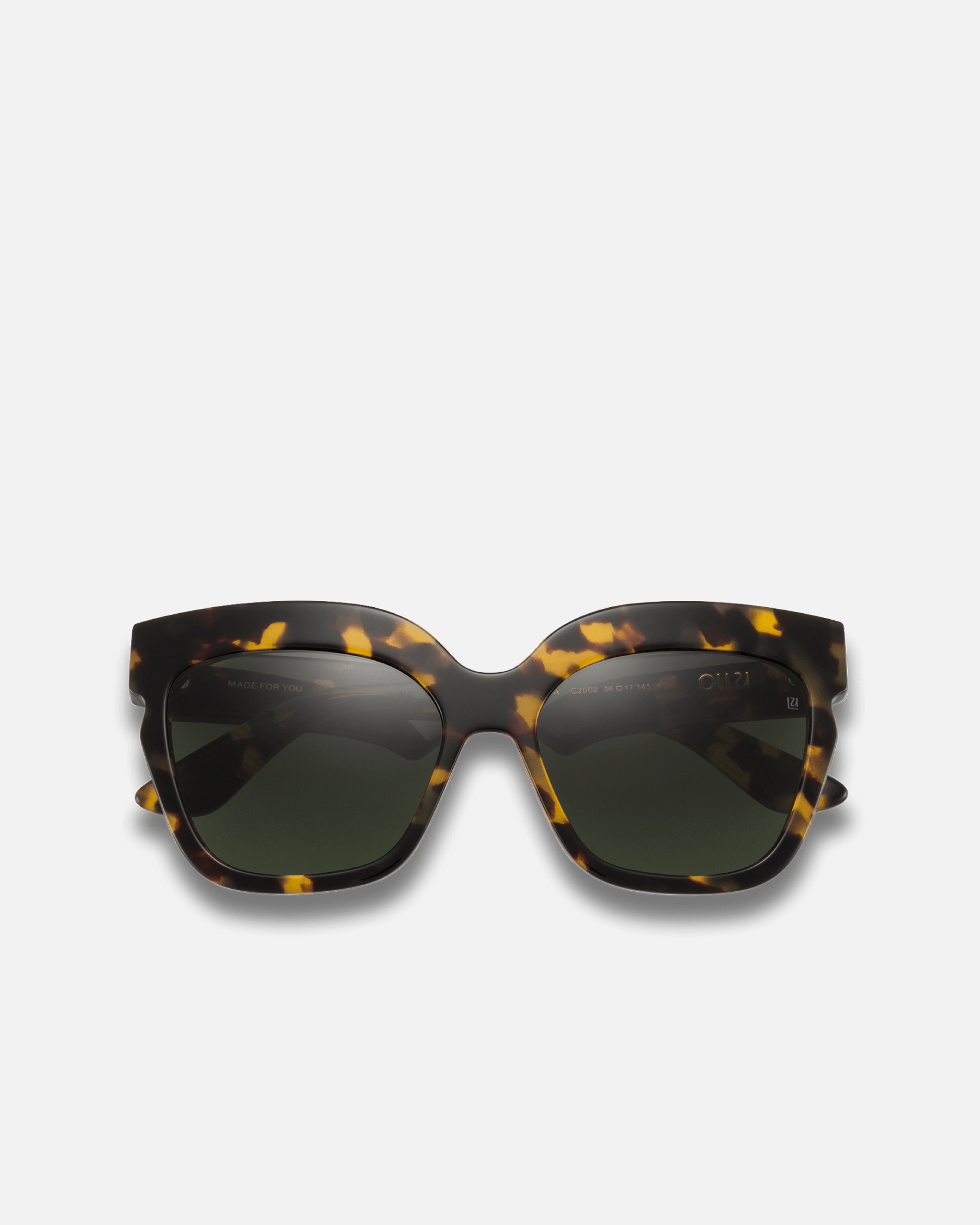 PAPAYA Bio-Acetate Oversized Sunglasses for Men & Women | Havana | Sunnies Collection | OLLU