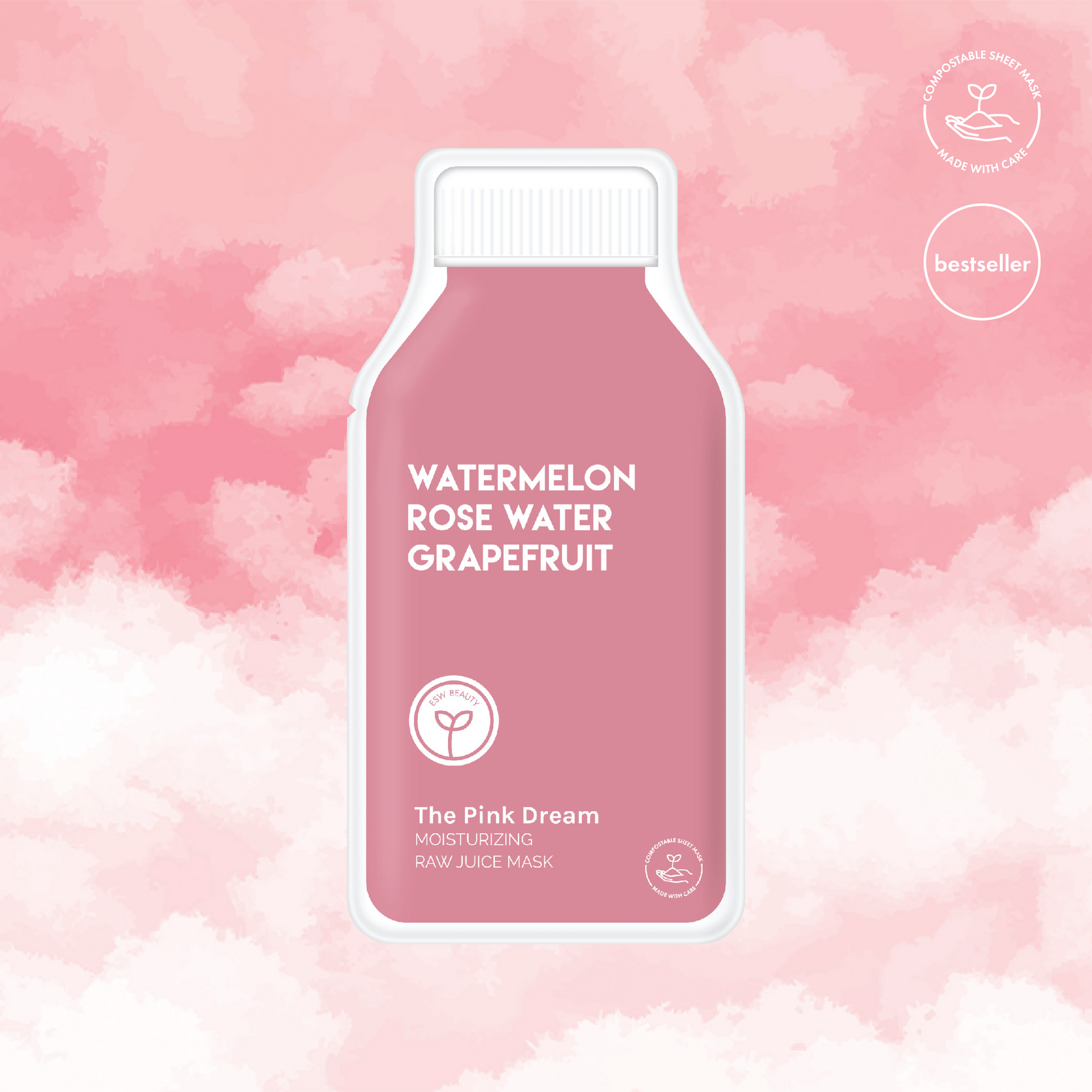 The Pink Dream Moisturizing Raw Juice Mask - Paz Lifestyle 