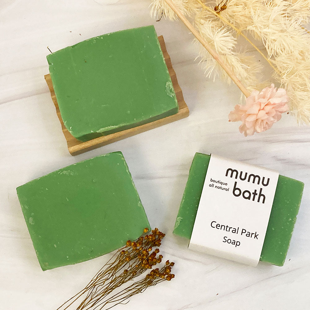 3 bars of Central Park Soap, soaps made by Mumu Bath