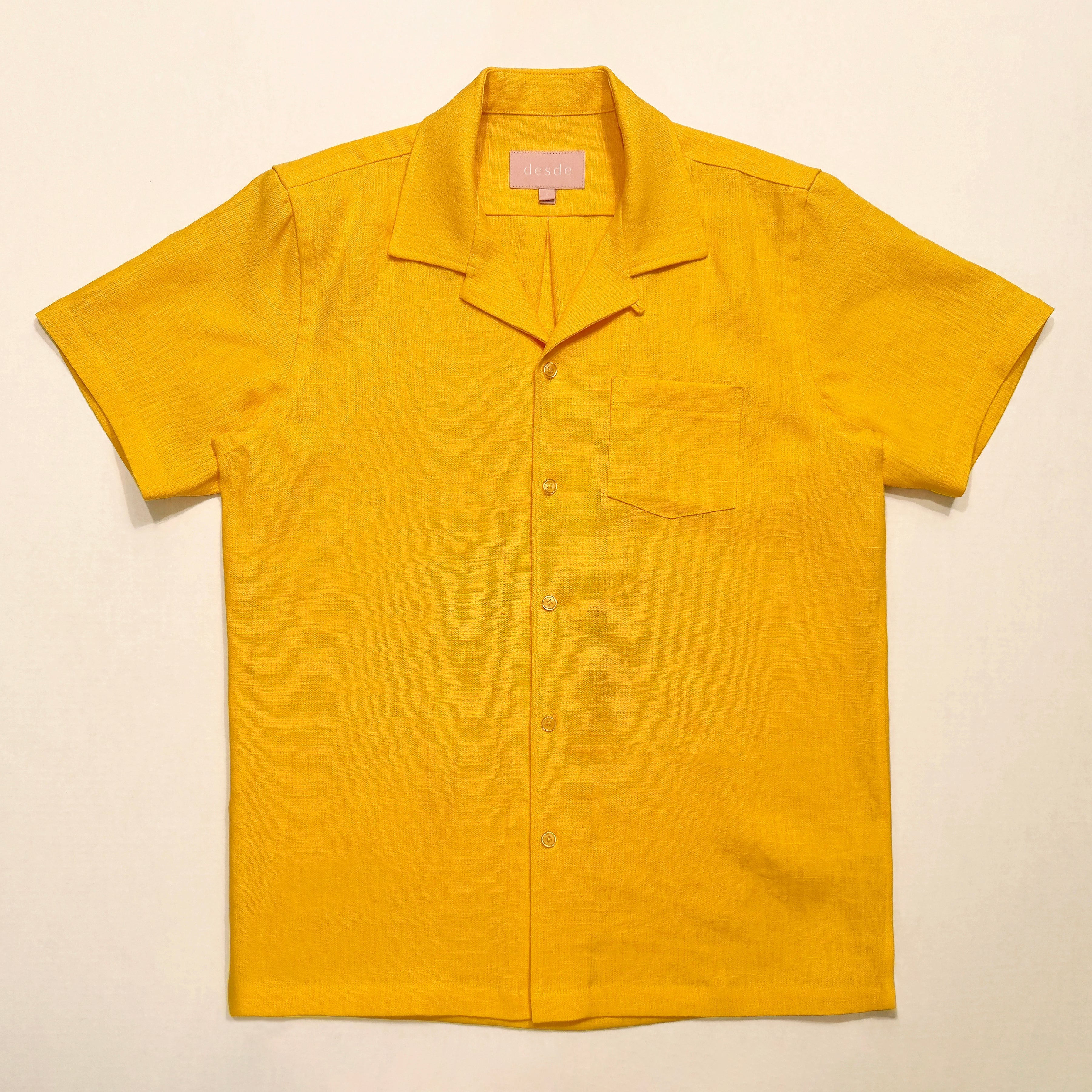 Camp Shirt: Solid Linen