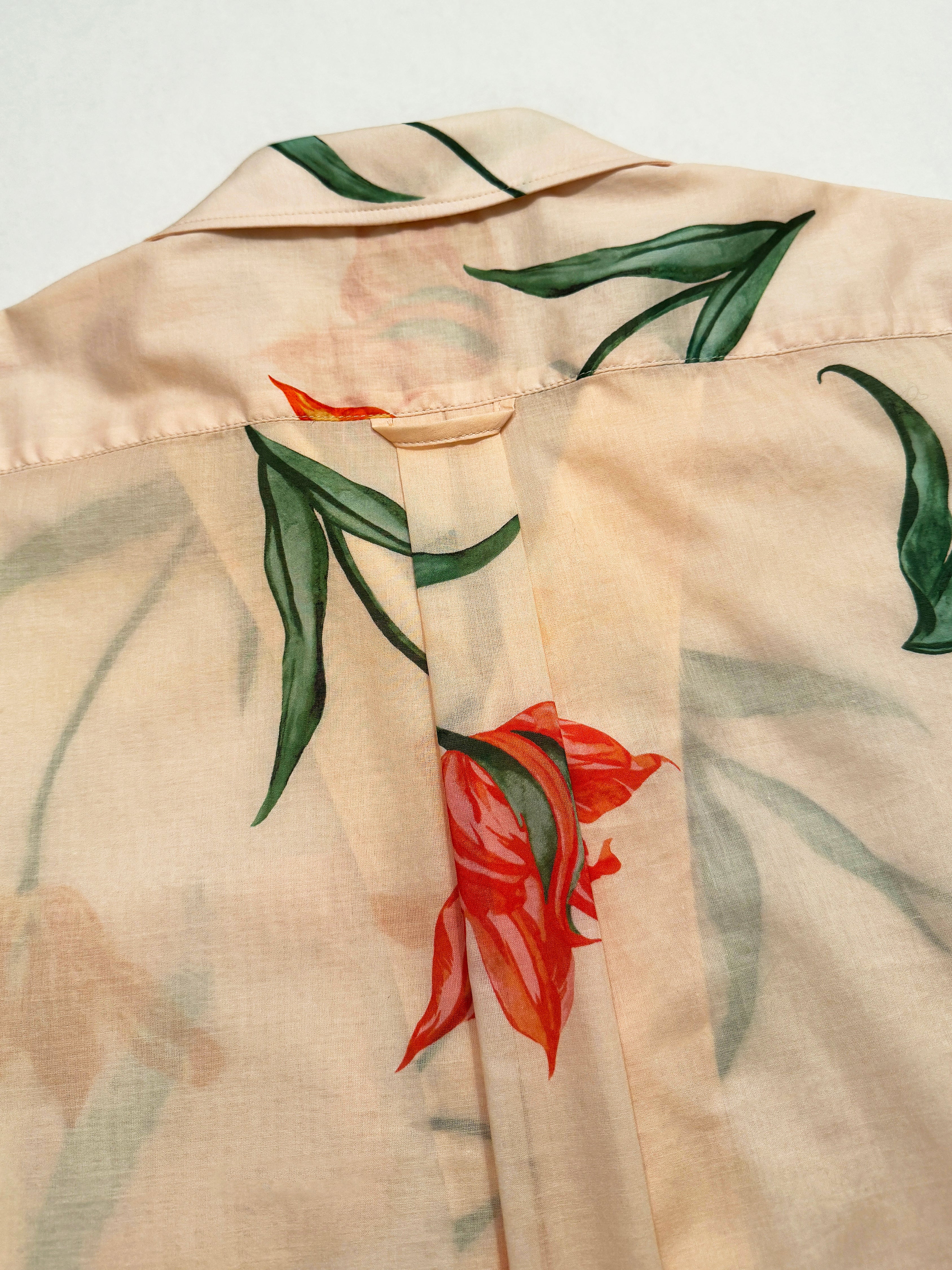 Camp Shirt: Tulip Floral Print