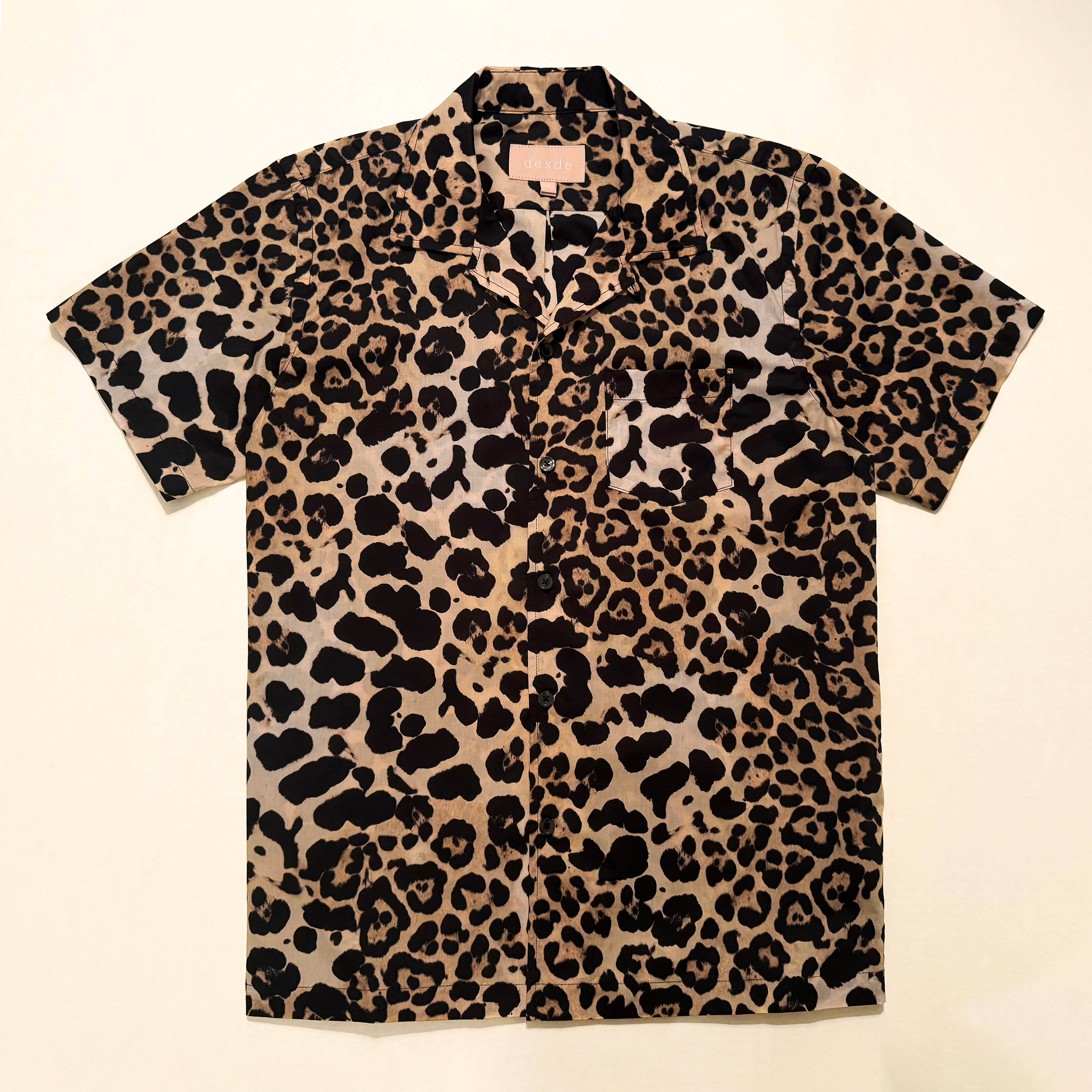 Camp Shirt: Leopard Print