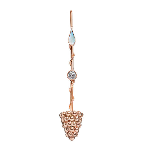 Prosperity Wand Pendant in Rose Gold