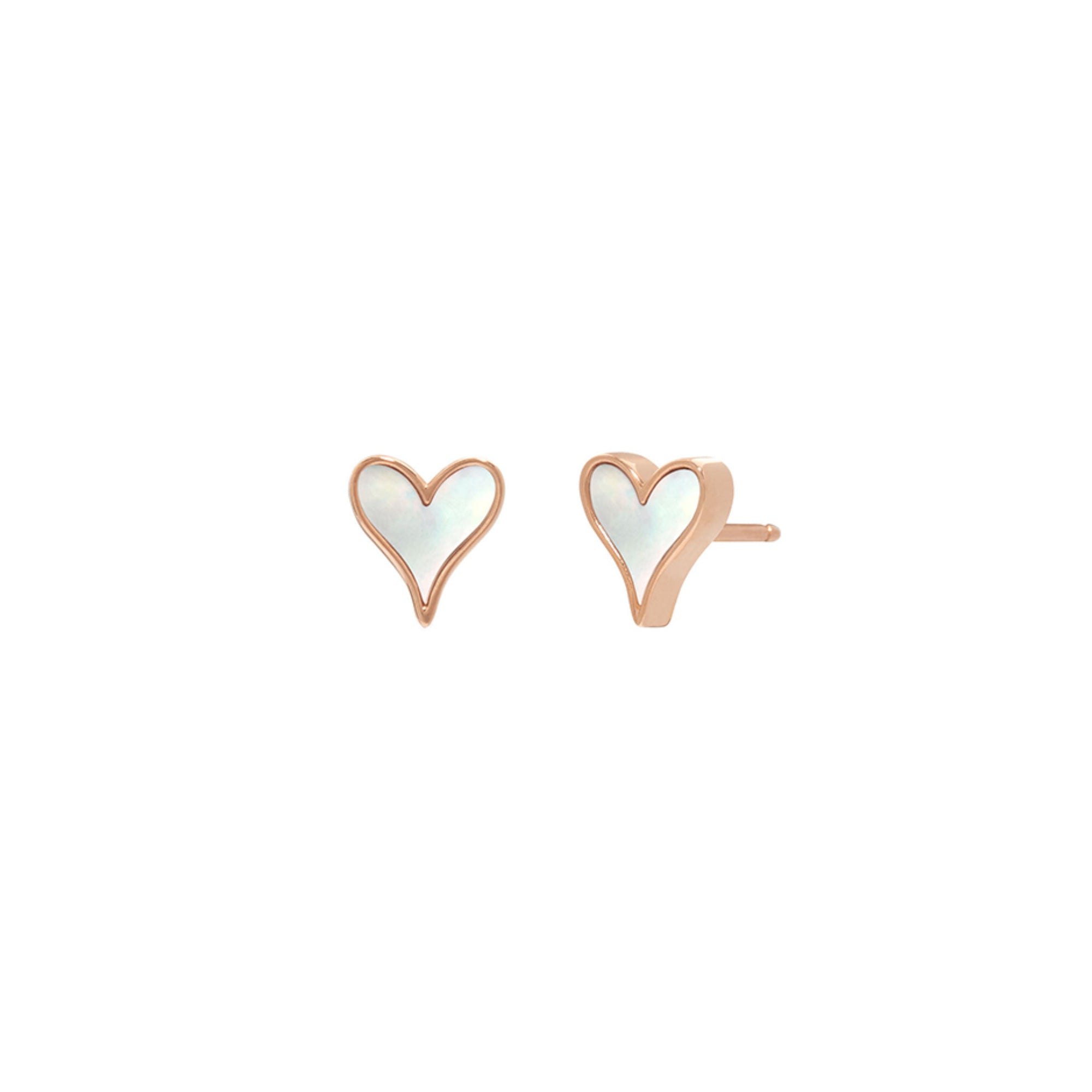 LoveLock Earrings 7mm in Rose Gold