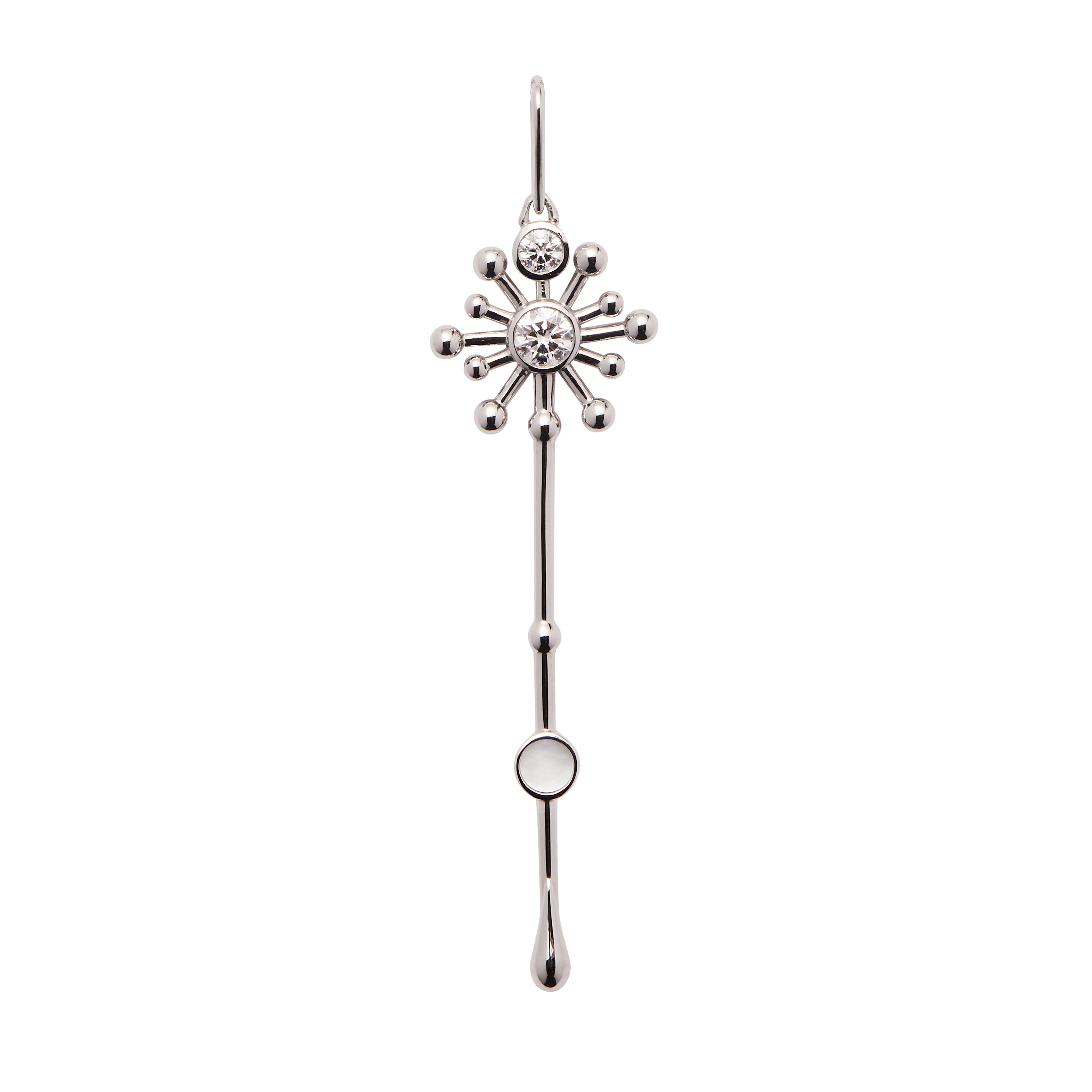 Light Wand Pendant in 18k White Gold