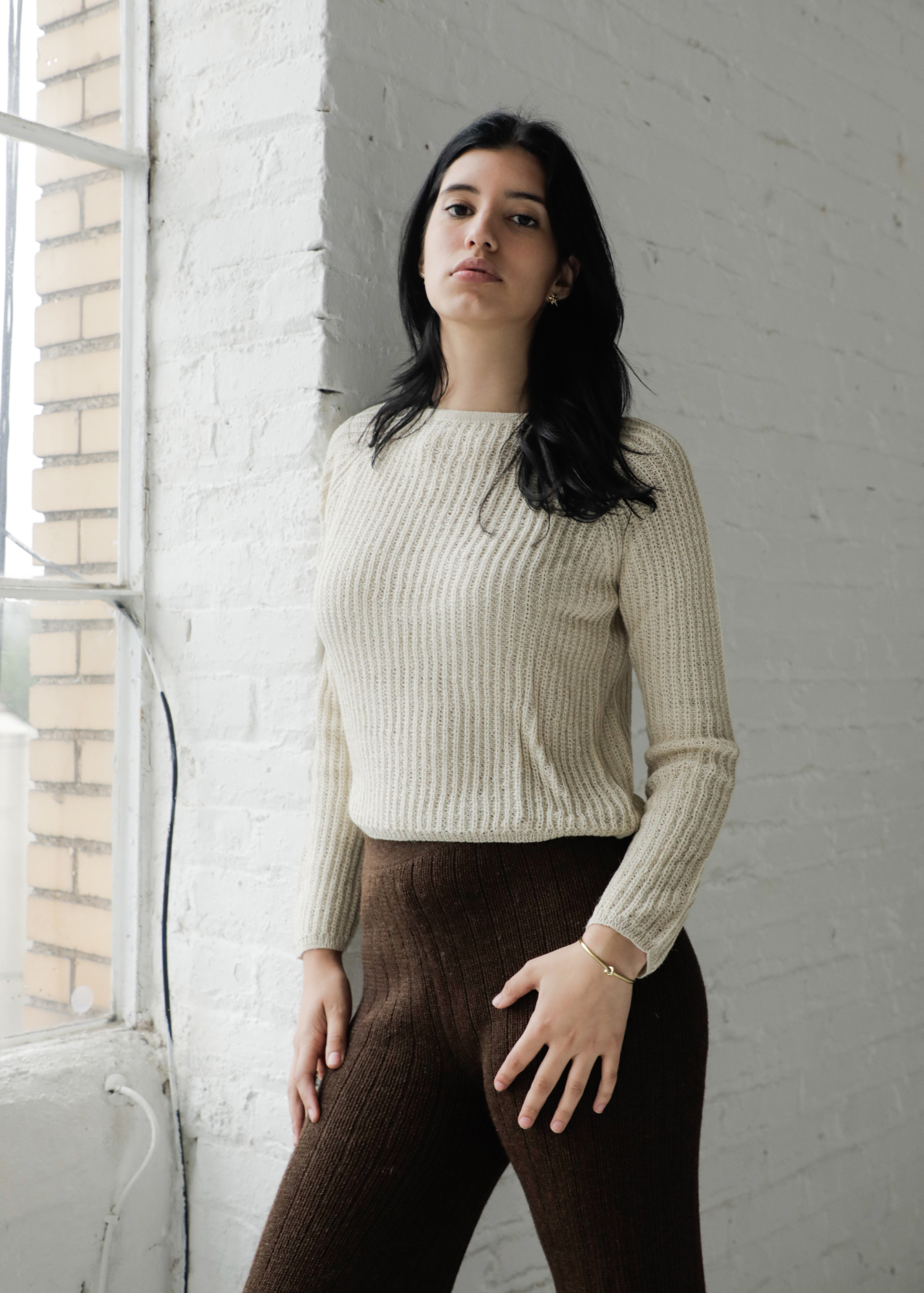 Sawika Crop Alpaca Sweater