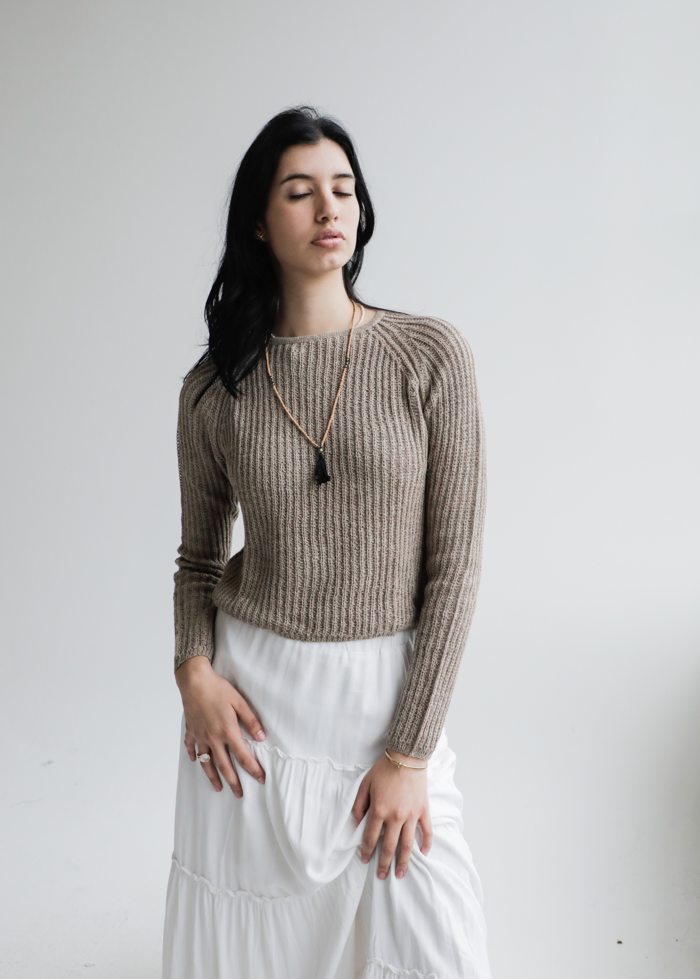 Sawika Crop Alpaca Sweater