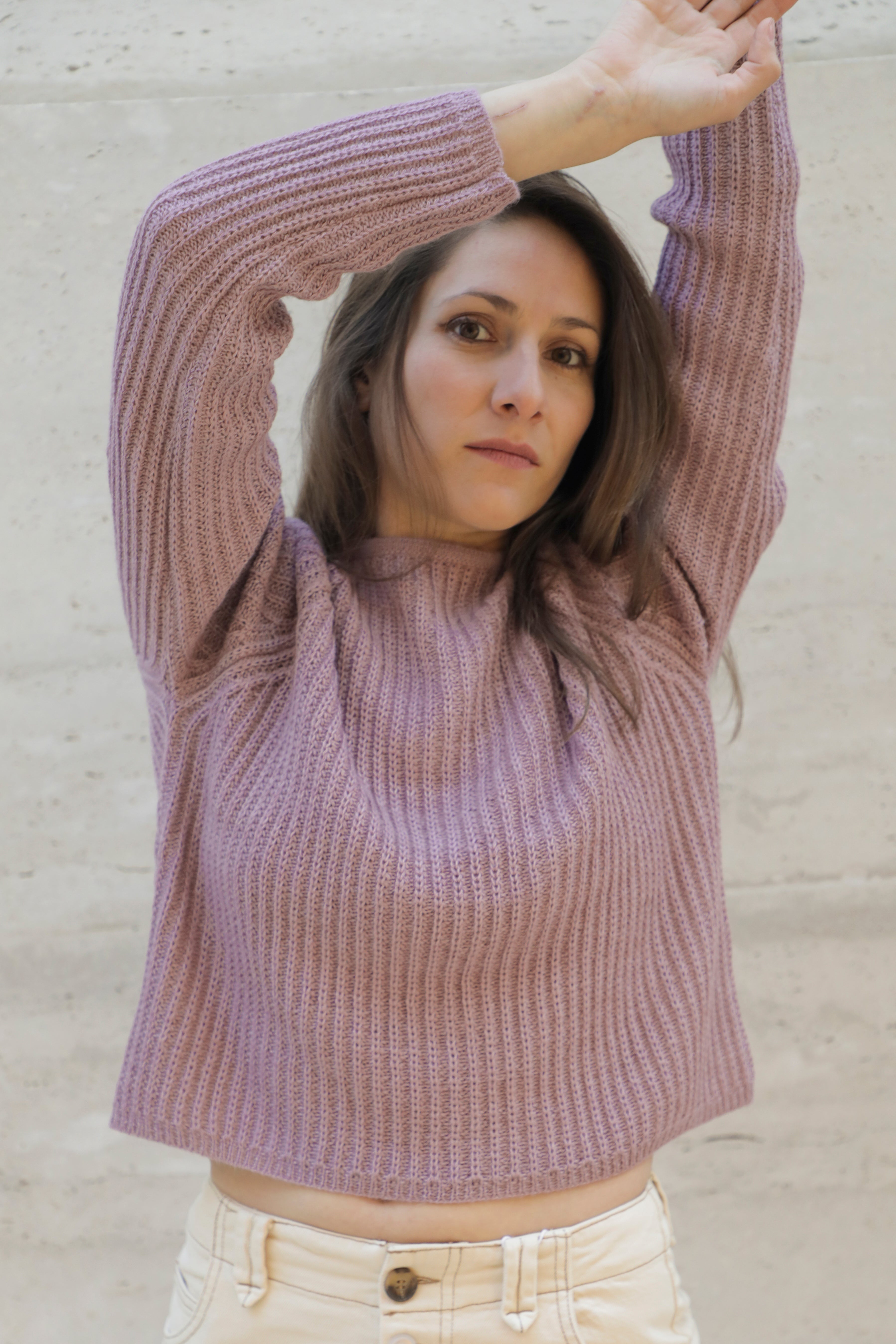 Sawika Crop Alpaca Sweater