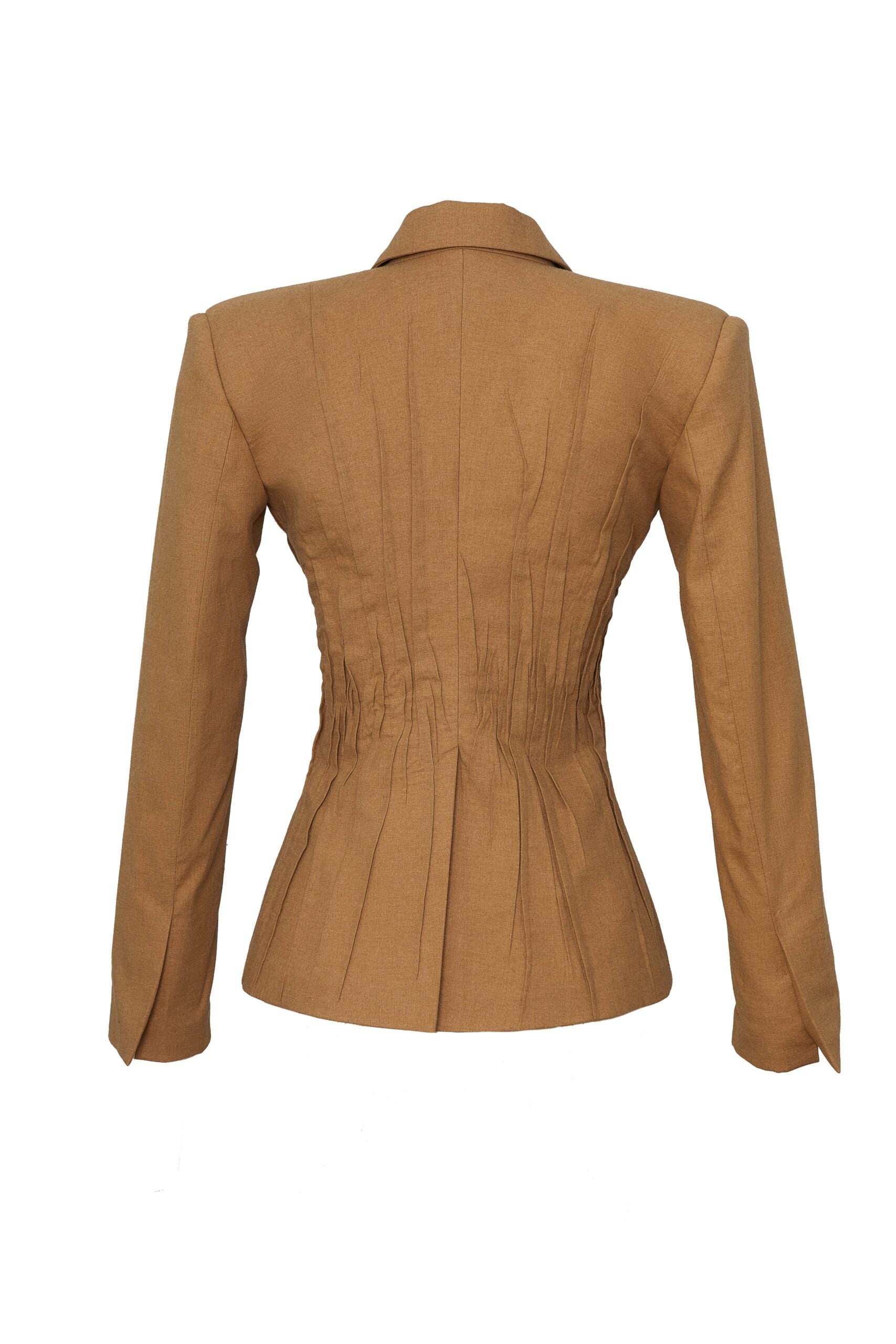 Brown Jaqui Blazer - PAZLIFESTYLE