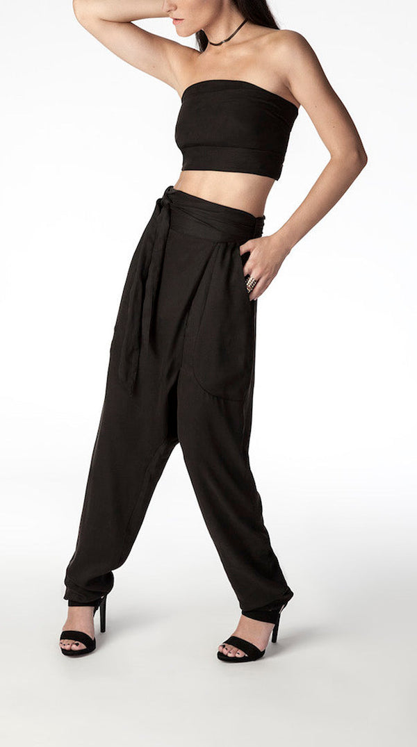 Zenith Harem Pants - Black - PAZLIFESTYLE